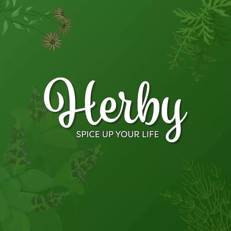 A logo for Herby website who sell herbs and spices.